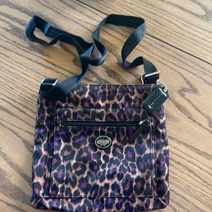 Leopard Coach crossbody purse